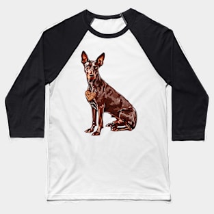 Valentine Doberman Pinscher Shaped Chocolate Baseball T-Shirt